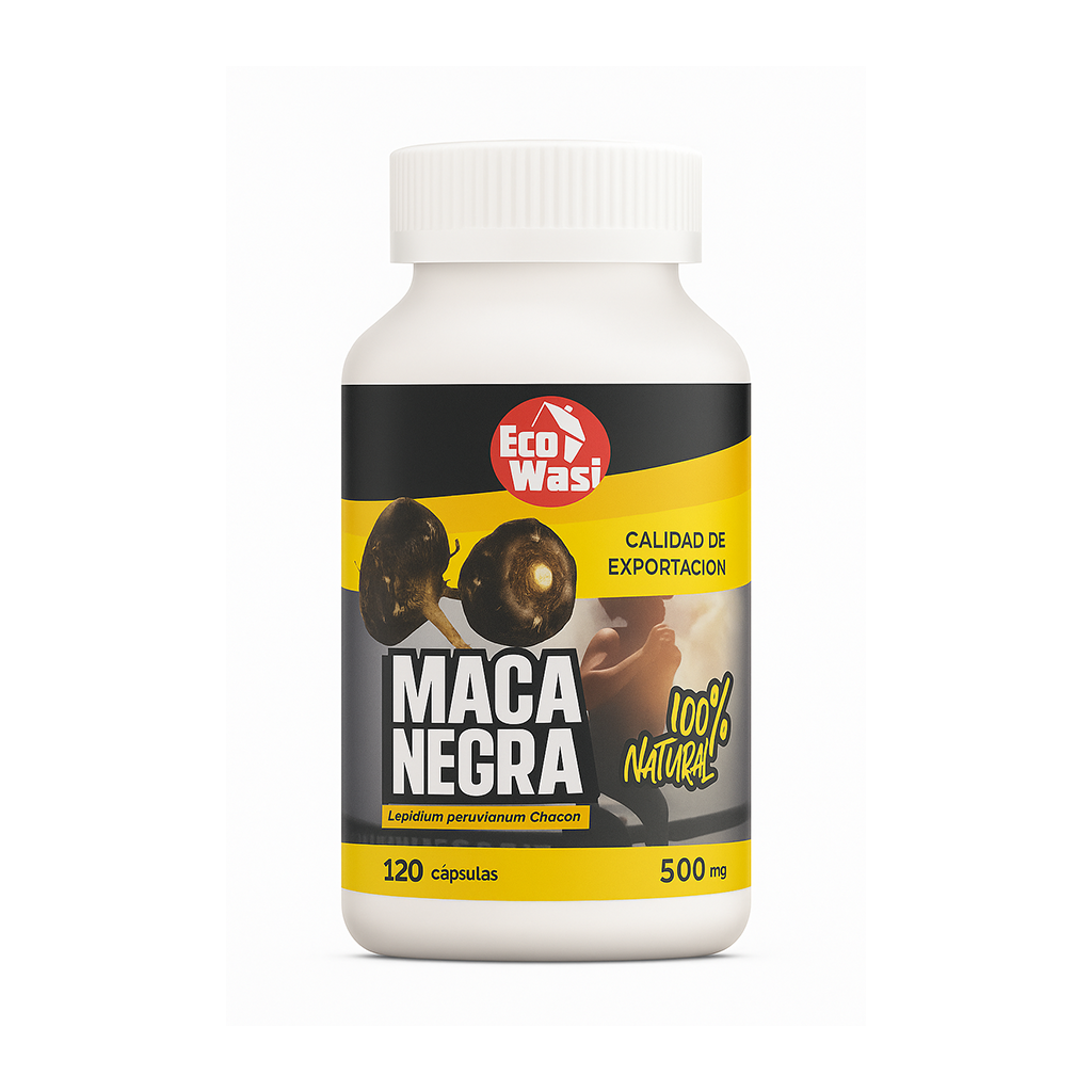 Maca Negra en Capsulas 1 Maca Negra Eco Wasi 500mg