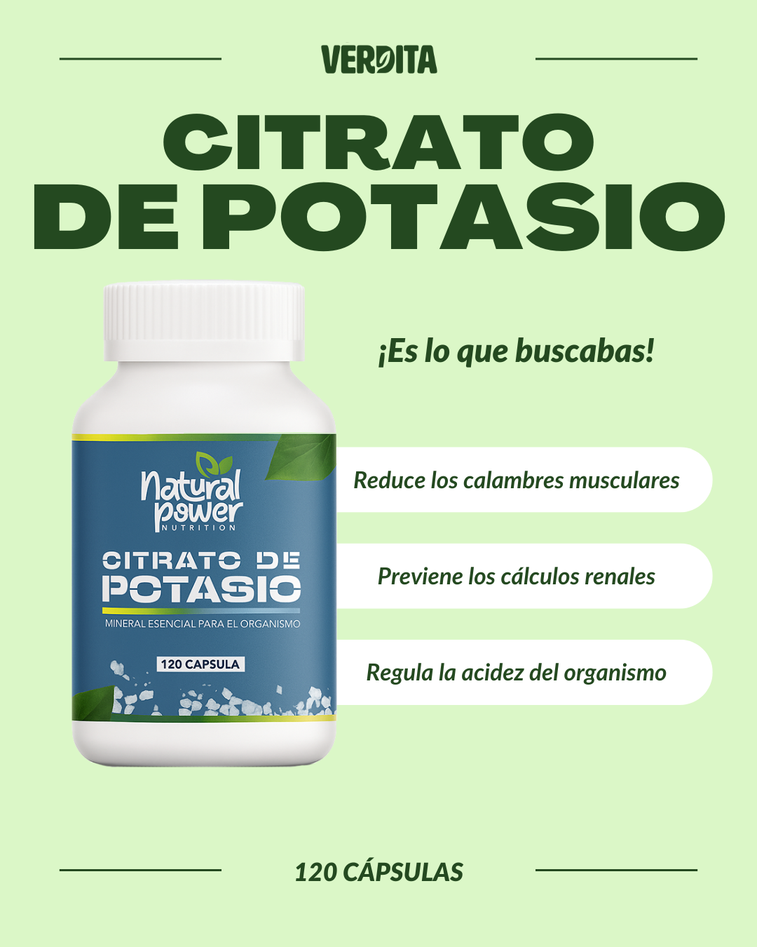 Citrato de Potasio en Capsulas 2 citrato de potasio
