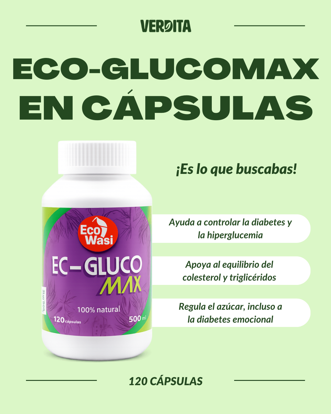 EcoGlucomax en Capsulas 2 beneficios ecoglucomax en capsulas