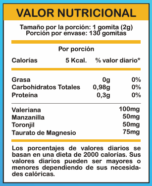 Gomitas Dulces Sueños 2 valor nutricional gomitas dulces sueños