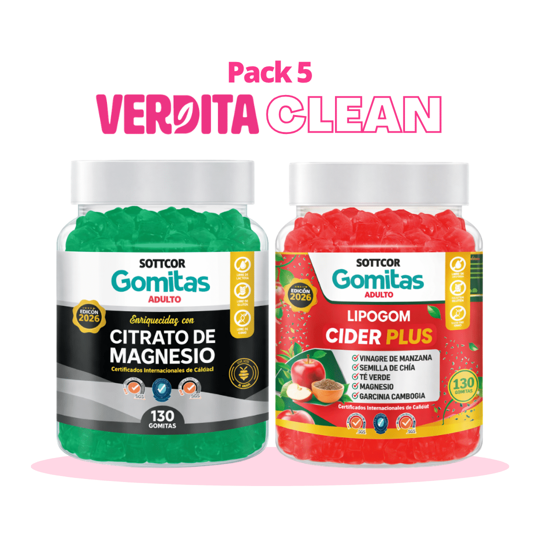 Verdita Clean 1 pack verdita clean citrato de magnesio y lipogom