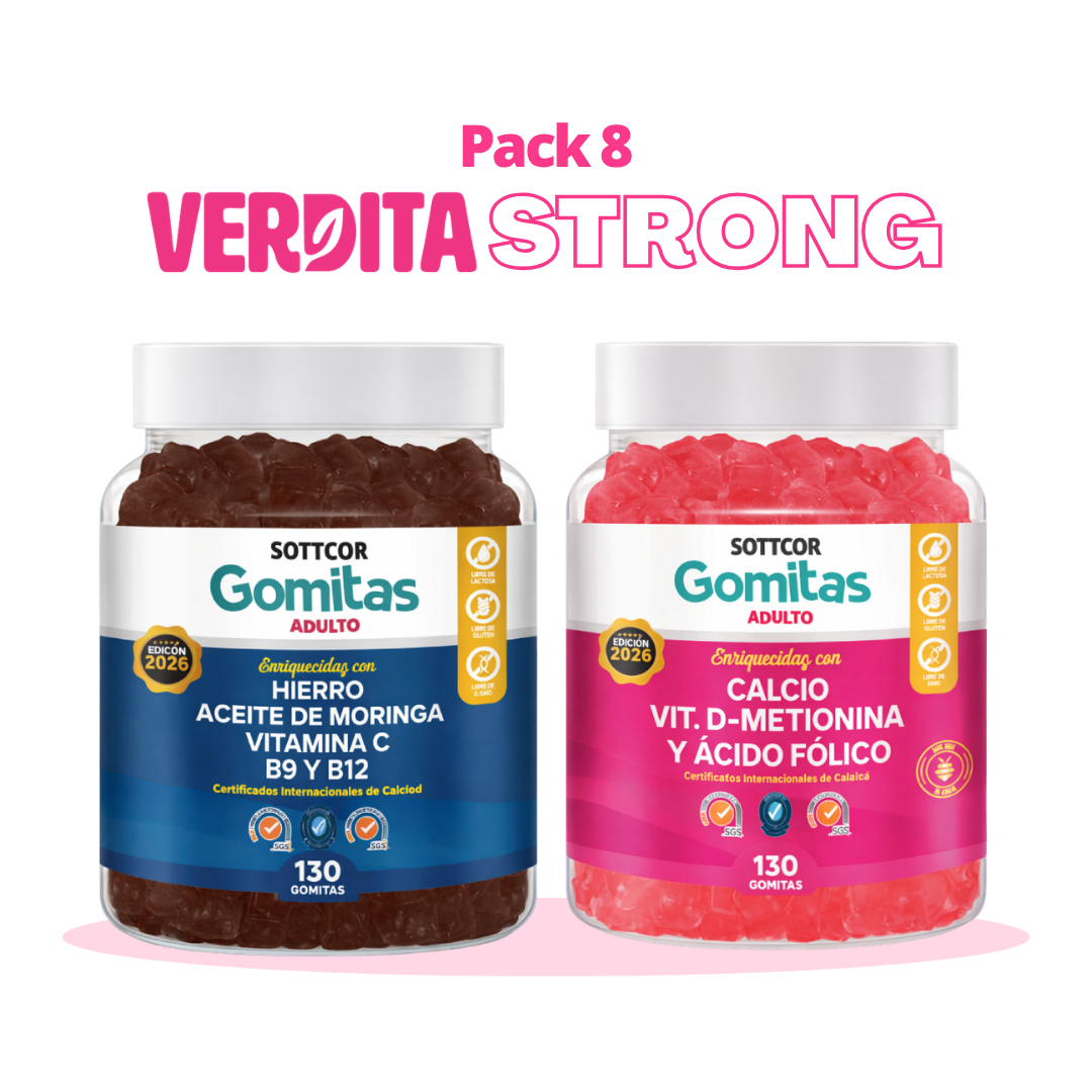 Verdita Strong 1 pack verdita strong gomitas hierro y calcio